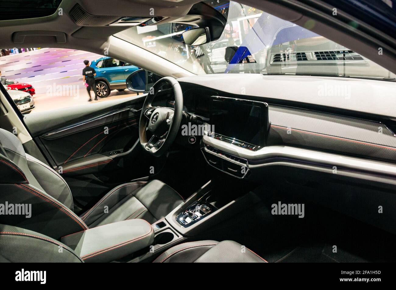 Il teso per la Cina Skoda Octavia Pro in mostra al 2021 Shanghai Auto Show, Cina. Foto Stock