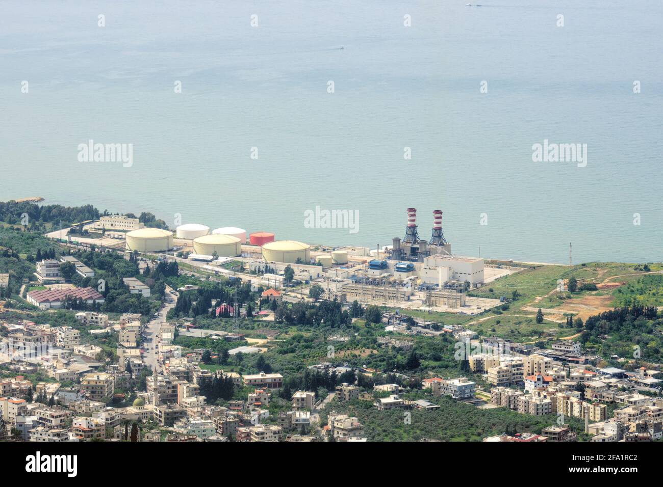 Deir Ammar, centrale elettrica di Deir Aamar, Libano Foto Stock