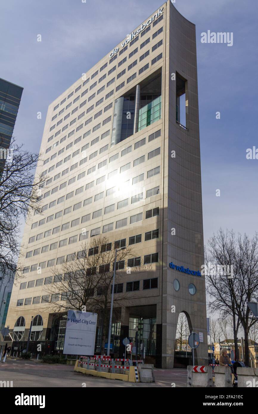 Sede della Volksbank a Utrecht Foto Stock