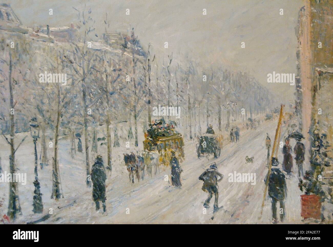 Camille Pissarro (1830-1903). Pittore francese. I viali esterni, Snow, 1879. Museo Marmottan Monet. Parigi. Francia. Foto Stock