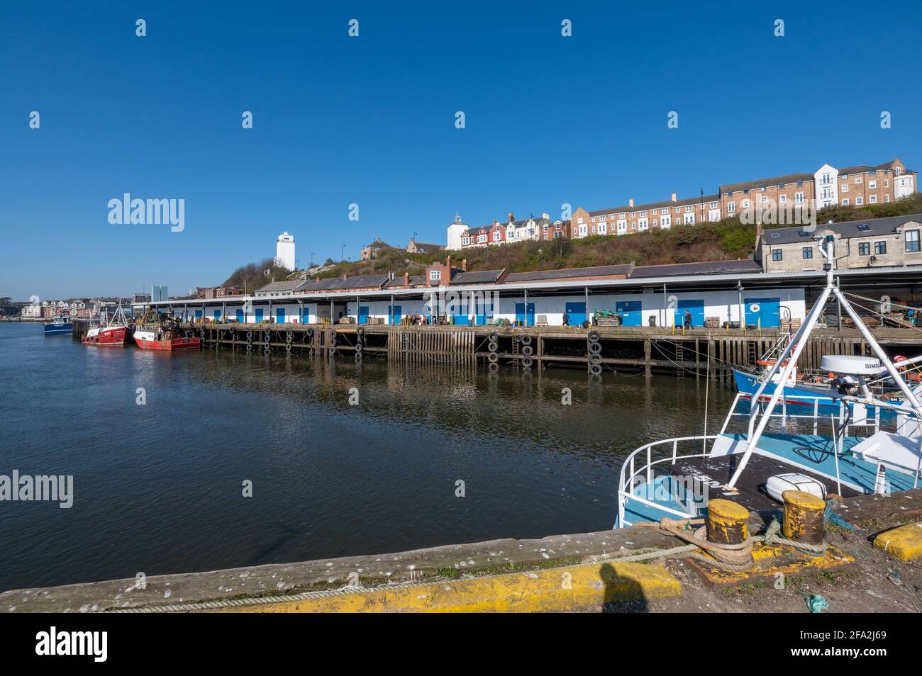 North Shields Fish Quay, Tyne and Wear, Regno Unito Foto Stock