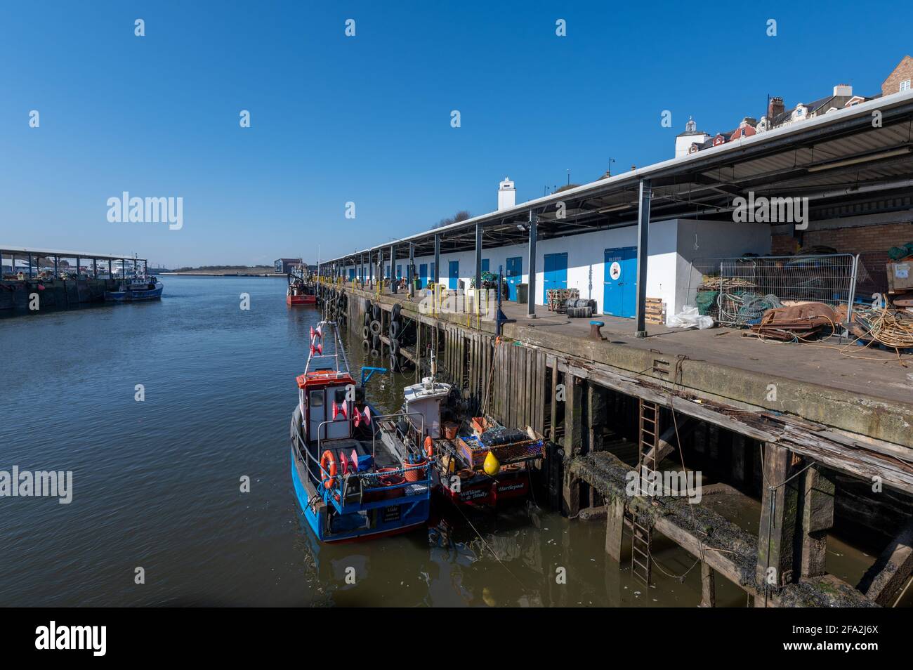 North Shields Fish Quay, Tyne and Wear, Regno Unito Foto Stock