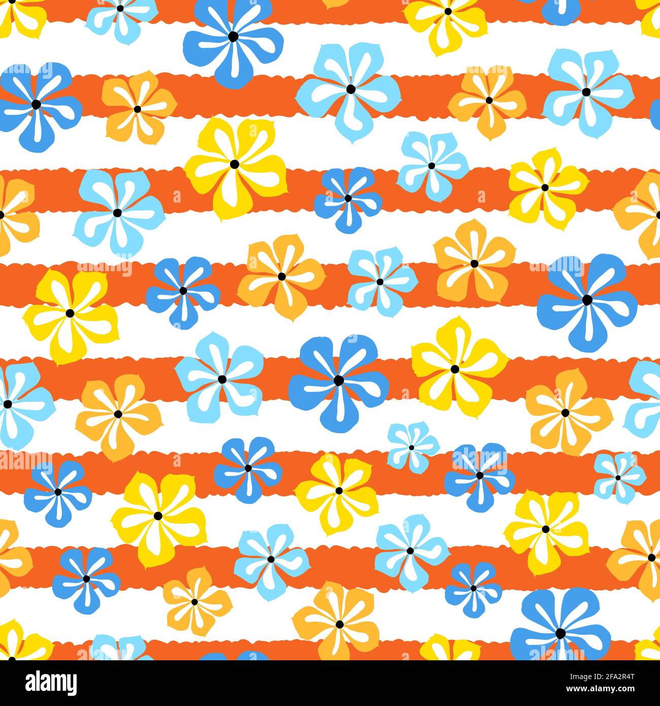 Elegante motivo floreale vettoriale senza giunture di tendenza con splendidi fiori perivinkle. Elegante trama ripetitiva sfondo di sovrapposizione composita Illustrazione Vettoriale