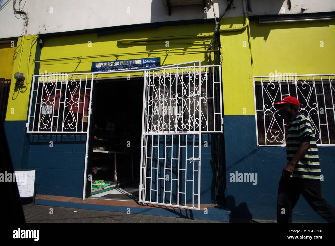 St George's Grenada Hopkin Sister's Variety Store Foto Stock