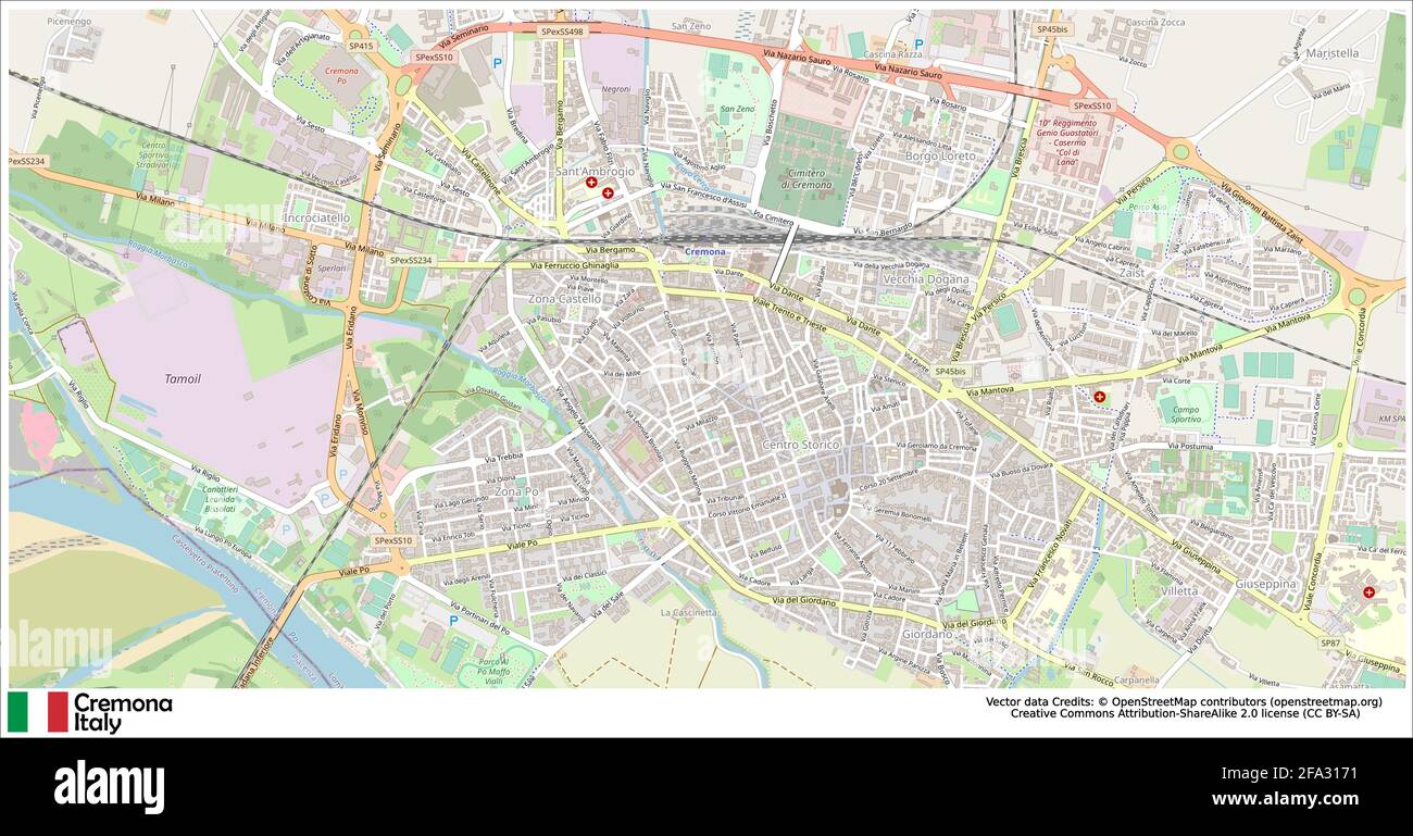 Mappa Di Cremona Immagini e Fotos Stock Alamy