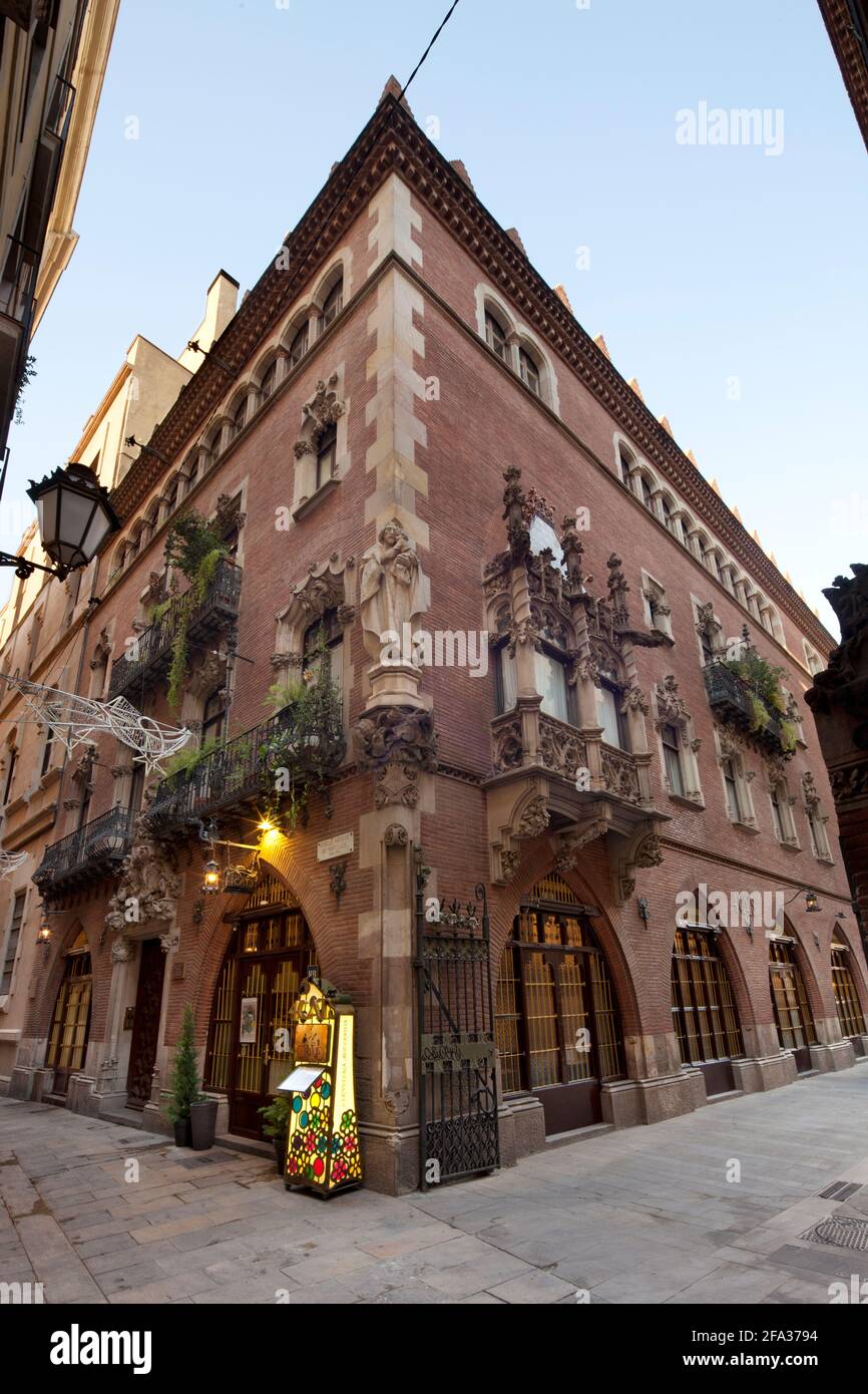 ELS quatre gats, Casa Martí, Barcellona Foto Stock