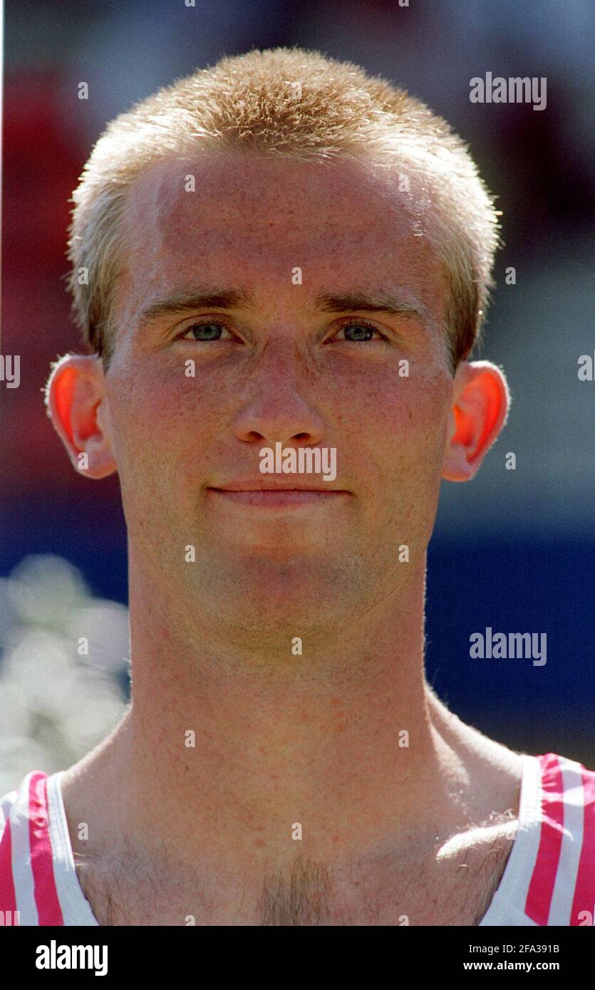 Duisburg-Wedau Germania 12.5.2000, canottaggio: Otto uomini Germania, Sebastian THORMANN Foto Stock