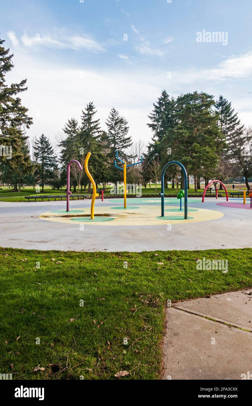 Parco giochi Les Gove Park ad Auburn, Washington Foto Stock