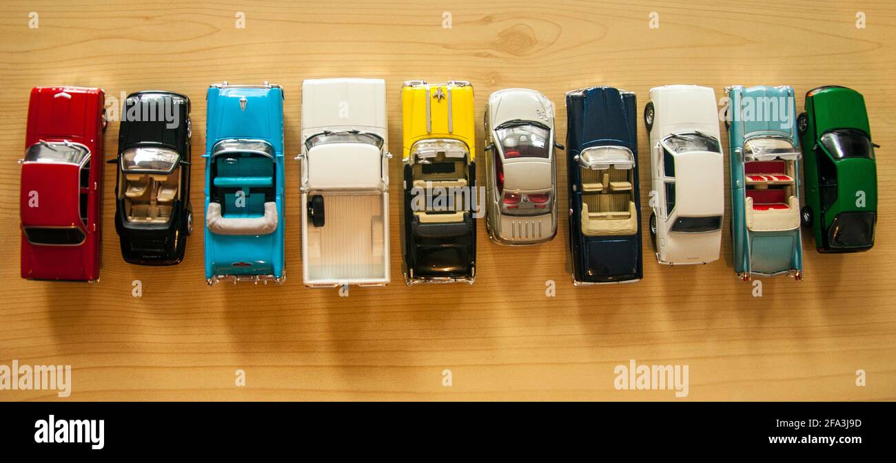 Auto da collezione in miniatura (pressofuso). scala 1:43. Foto Stock