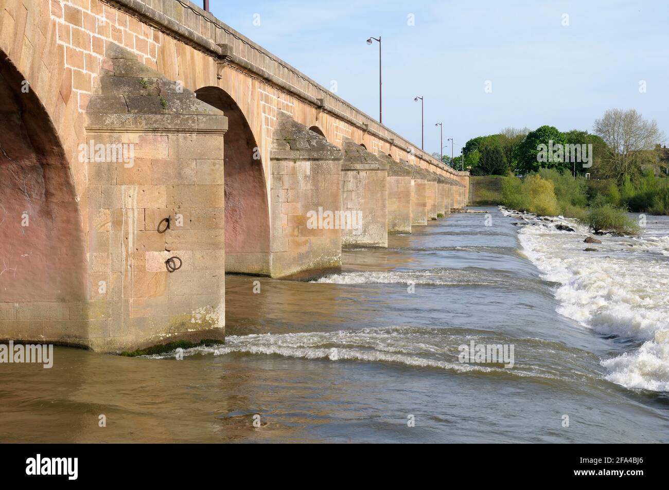 Pont de Loire, Nevers, Borgogna, Francia, Foto Stock