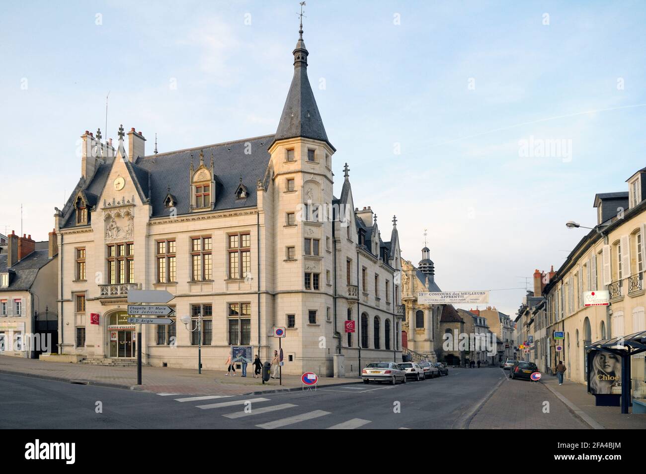 Place Carnot, Nevers, Borgogna, Francia Foto Stock