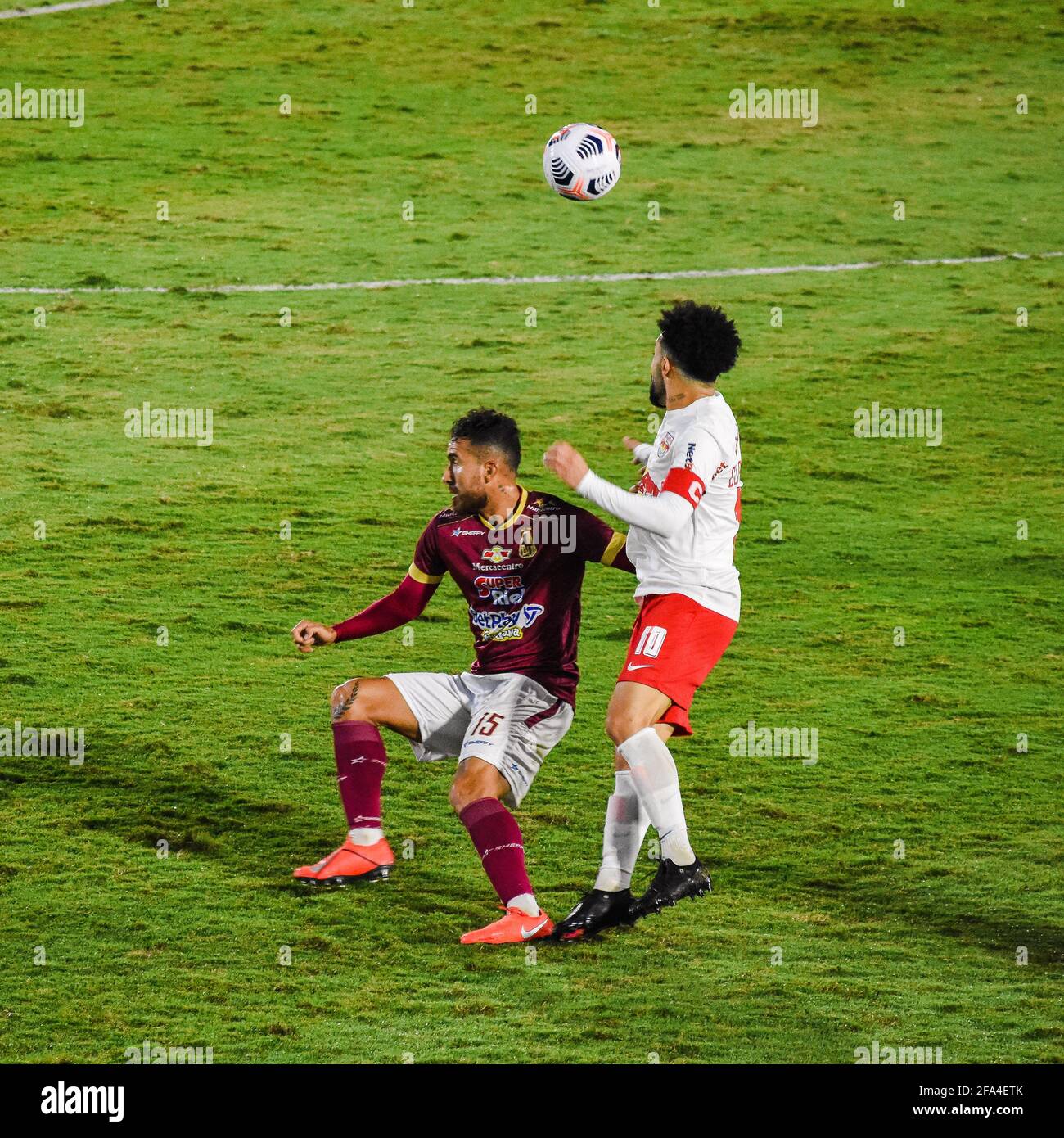 Bragança PAULISTA, SP - 22.04.2021: BRAGANTINO X TOLIMA - Partita tra Red Bull Bragantino x Deportes Tolima si è tenuto presso lo stadio Nabi Abi Chedid di Bragança Paulista/SP in Brasile, questo giovedì (22). (Foto: Rafael Moreira/Fotoarena) Foto Stock