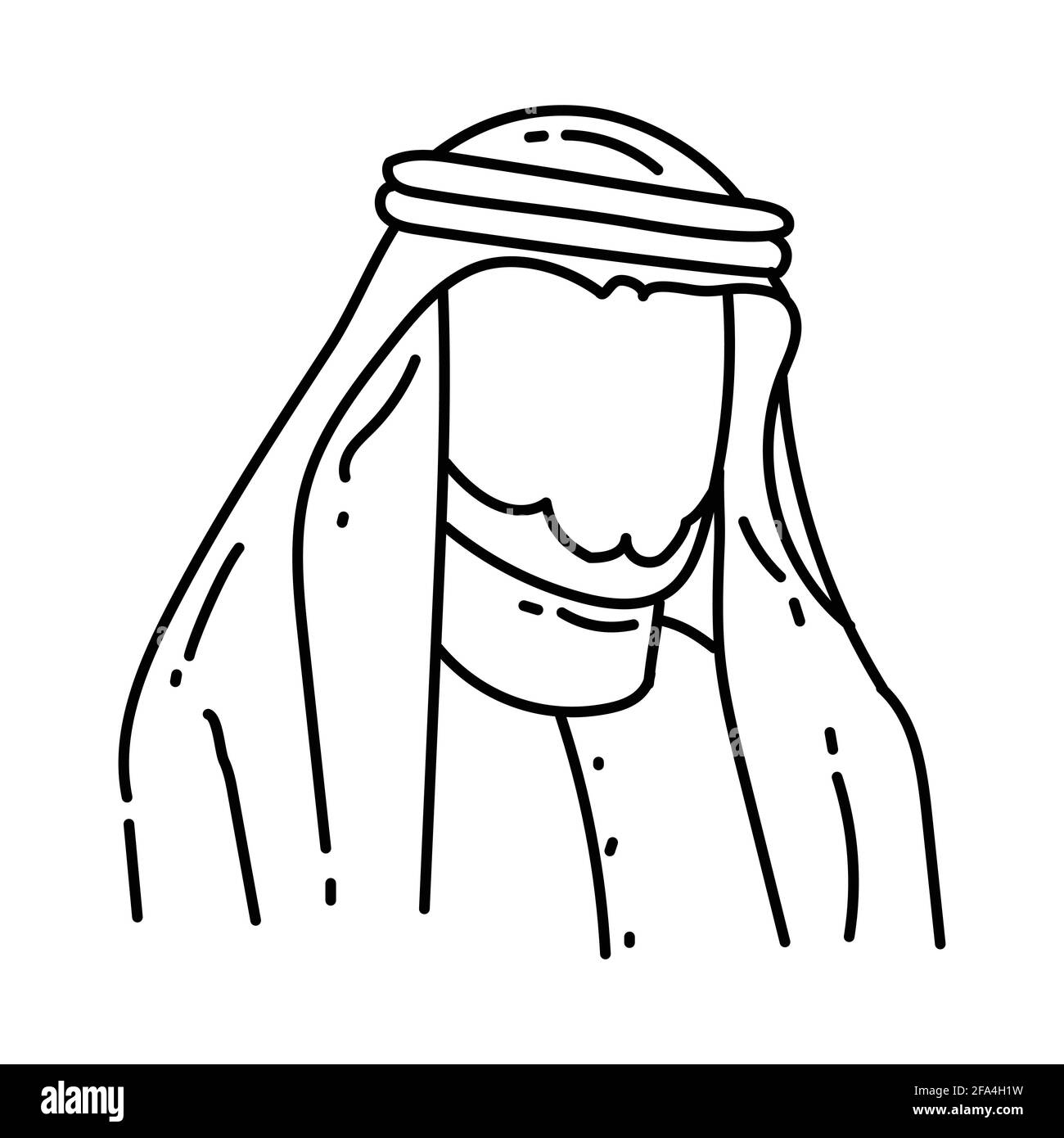 Ramadhan Mubrok attività disegnata a mano icona Imposta vettore. Illustrazione Vettoriale