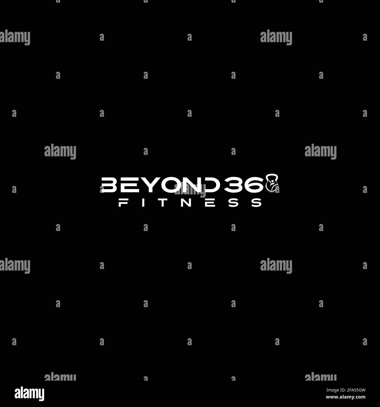 modello di logo vettoriale fitness, design per palestra e concetto di logo vettoriale fitness Illustrazione Vettoriale