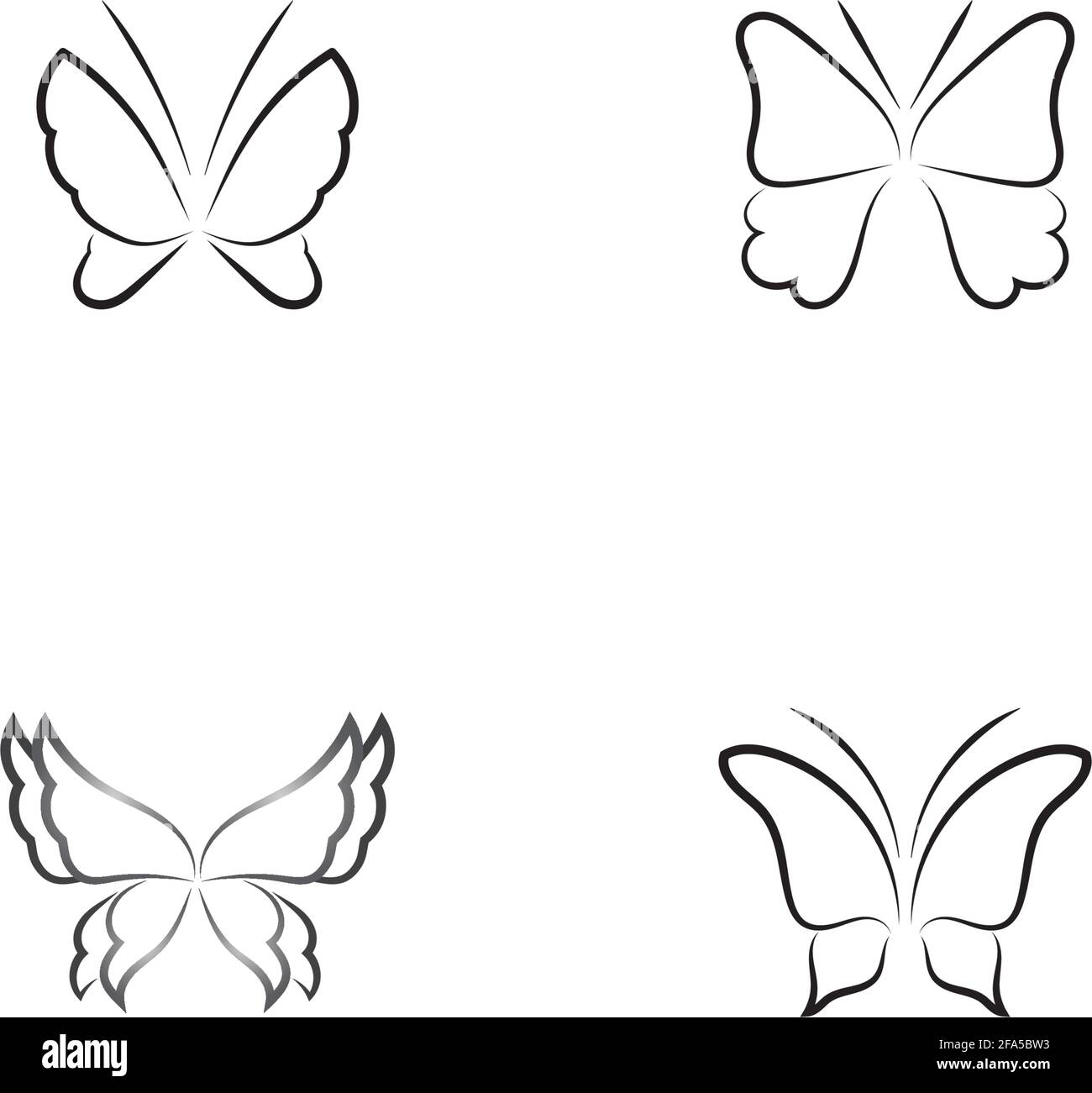 Bellezza Butterfly icona Vettore design Illustrazione Vettoriale