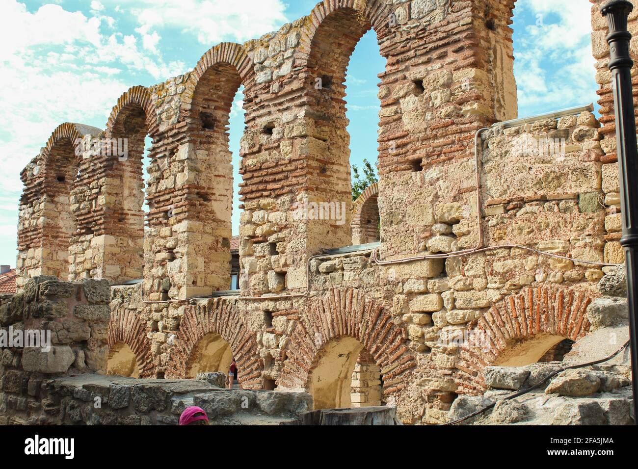 Città vecchia bulgara nessebar antica architettura Foto Stock