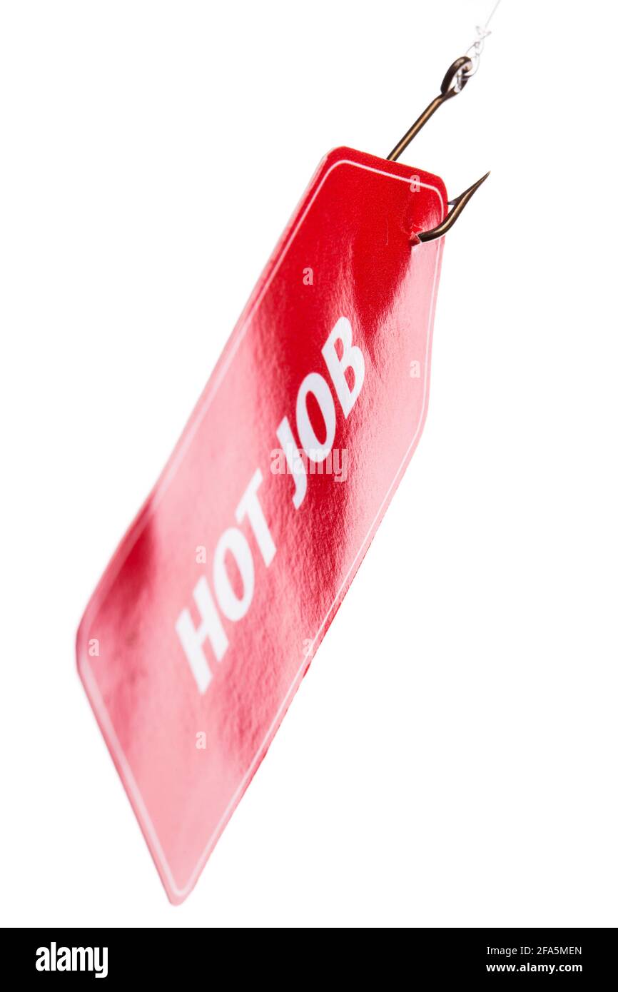 L'esca è sul posto per la gente che cerca i nuovi posti di lavoro. Foto Stock