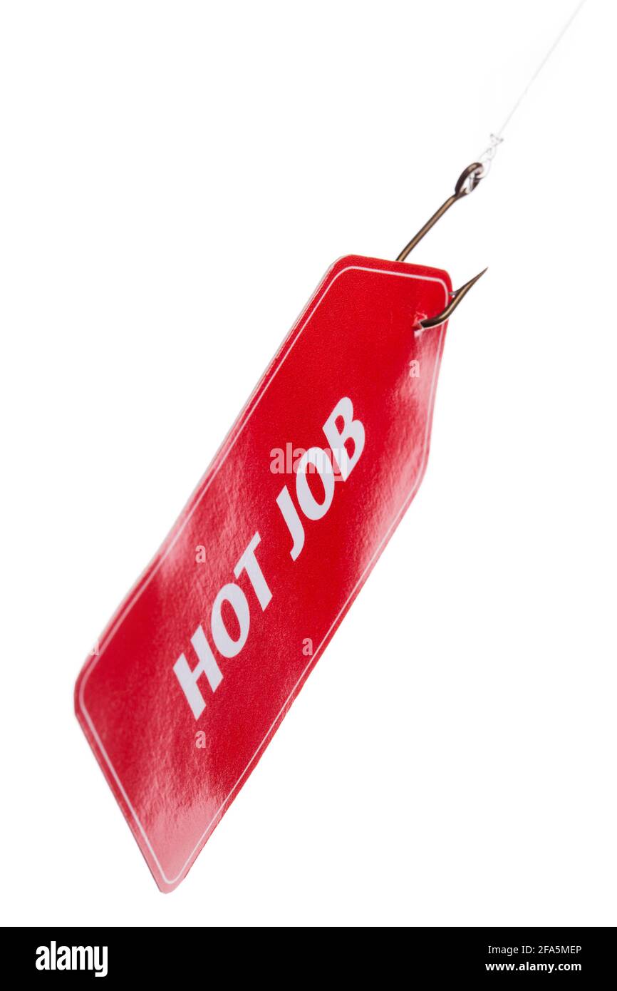 L'esca è sul posto per la gente che cerca i nuovi posti di lavoro. Foto Stock