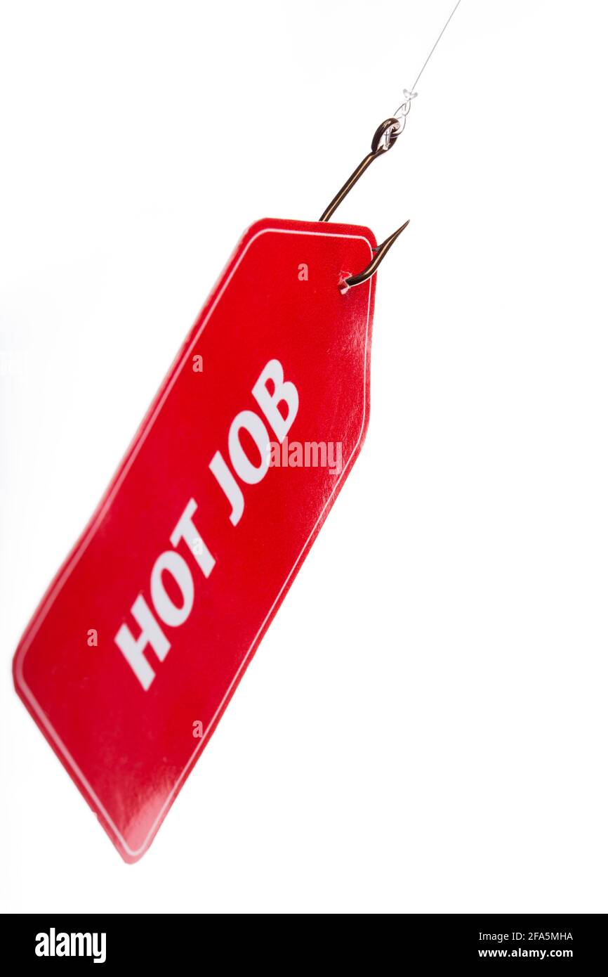 L'esca è sul posto per la gente che cerca i nuovi posti di lavoro. Foto Stock