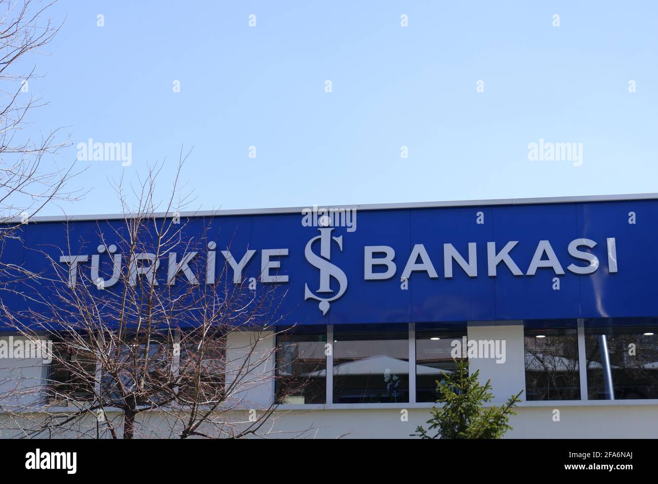 Isbank Turkiye è Bankasi, Bahcelievler Cankaya Ankara Foto Stock