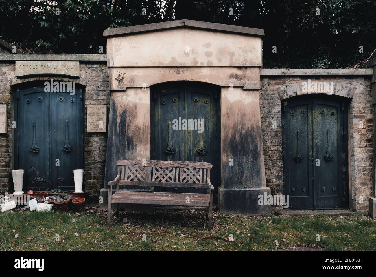 Londra, UK- Marzo 2021: Highgate Cemetery West Foto Stock