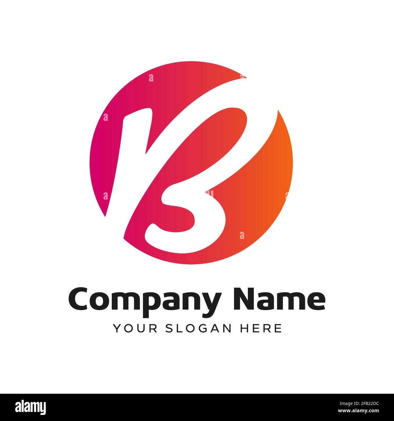 Logo Premium Vector letter B in due varianti di colore. Logo marchio aziendale . Elegante identità design arte, web, monogramma, semplice identità, Illustrazione Vettoriale