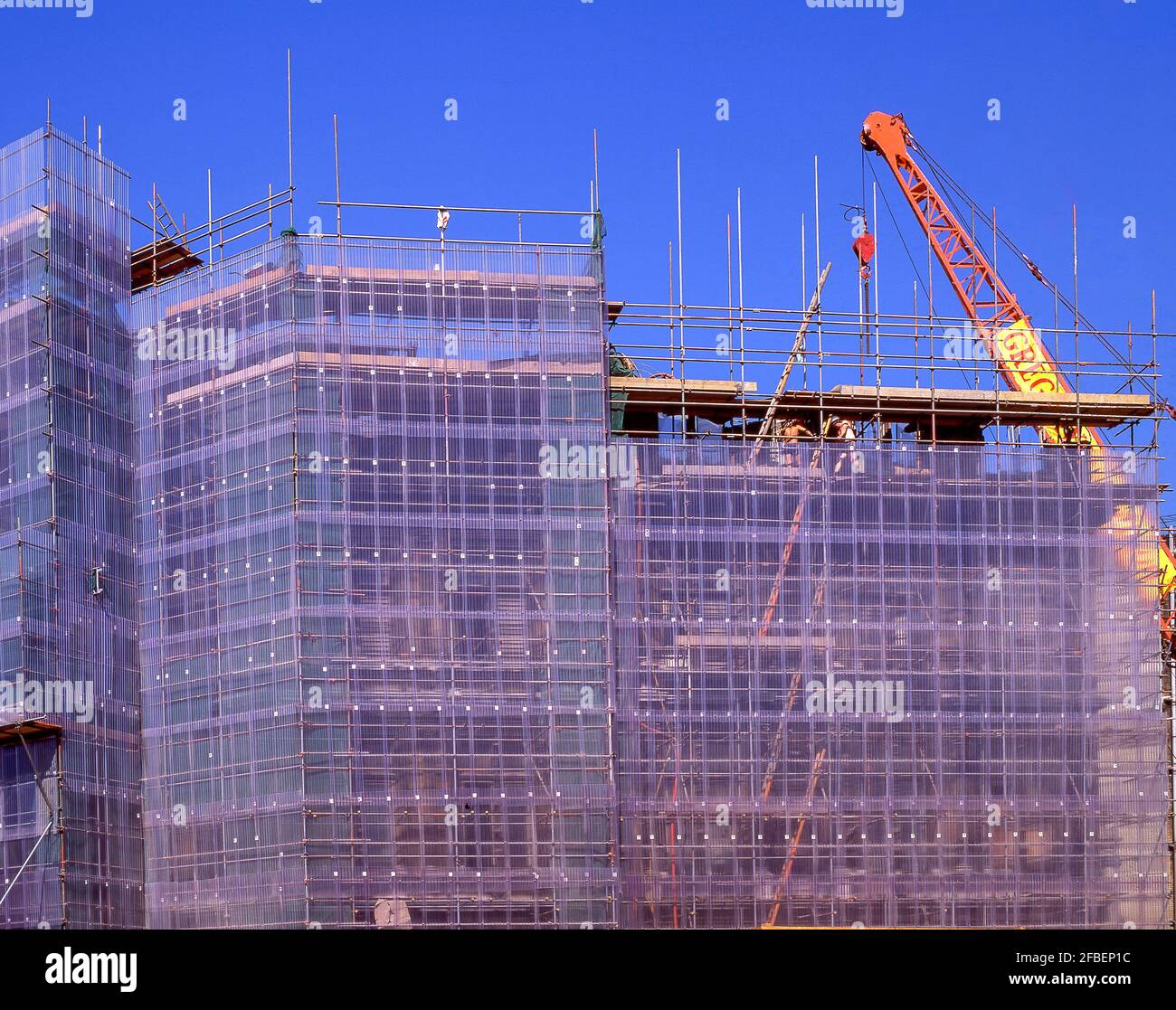 Cantiere per appartamenti di nuova costruzione, City of Westminster, Greater London, England, Regno Unito Foto Stock