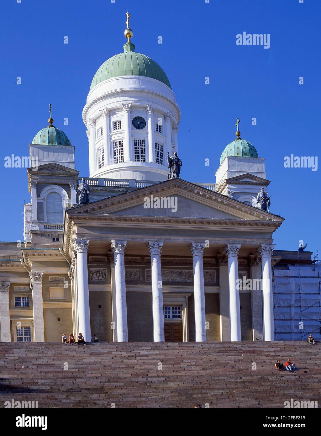 Helsinki Cattedrale Luterana, la Piazza del Senato, Helsinki, regione di Uusimaa, la Repubblica di Finlandia Foto Stock