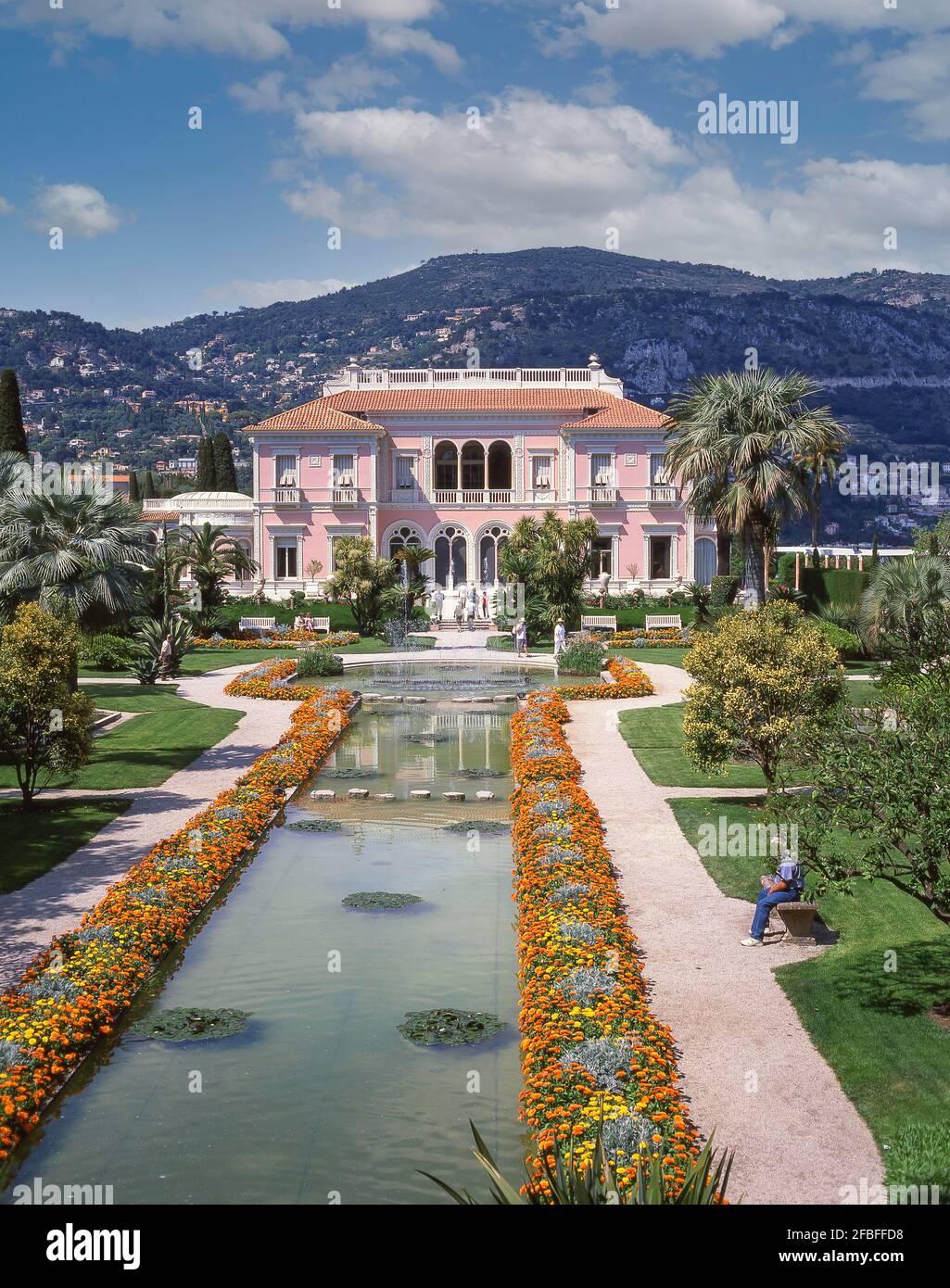 Villa Ephrussi De Rothschild, Saint-Jean-Cap-Ferrat, Alpes Maritimes, Provence-Alpes-Côte d'Azur, in Francia Foto Stock