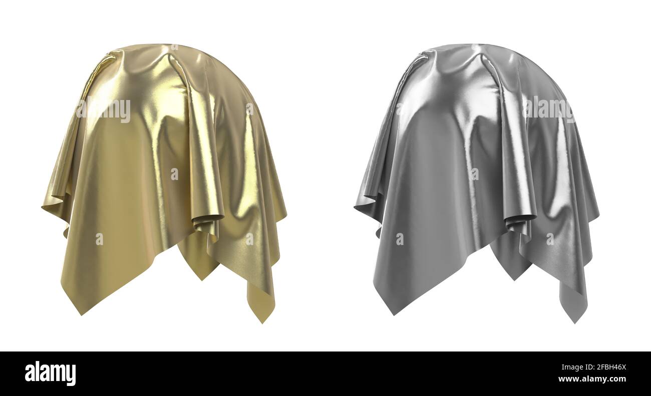 Set di sfere coperte con disegno 3D del tessuto Foto Stock