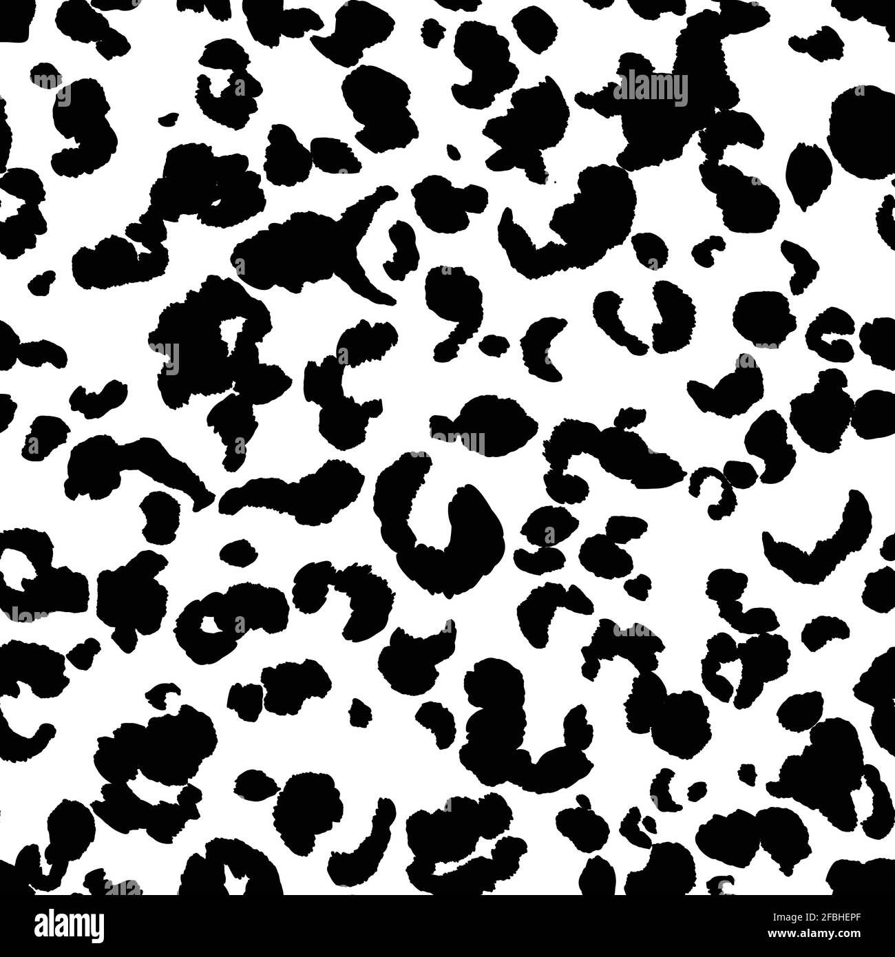 Modello senza giunture leopard moderno astratto. Animali sfondo alla moda. Illustrazione vettoriale decorativa in bianco e nero per stampa, cartoncino, cartolina, tessuto Illustrazione Vettoriale