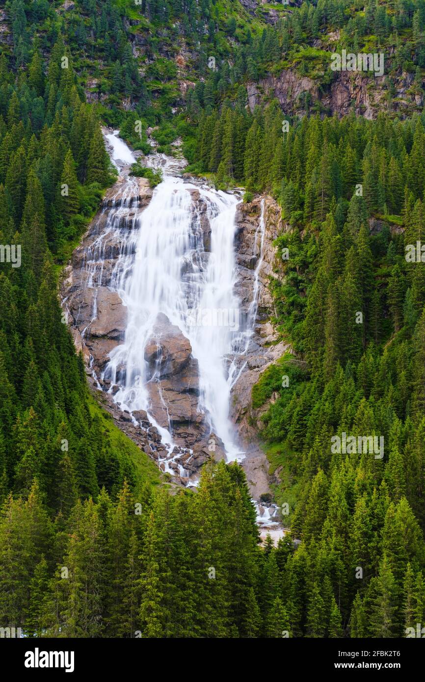 Cascate di Gawa Valle di Stubai, Tirolo, Austria Foto stock - Alamy