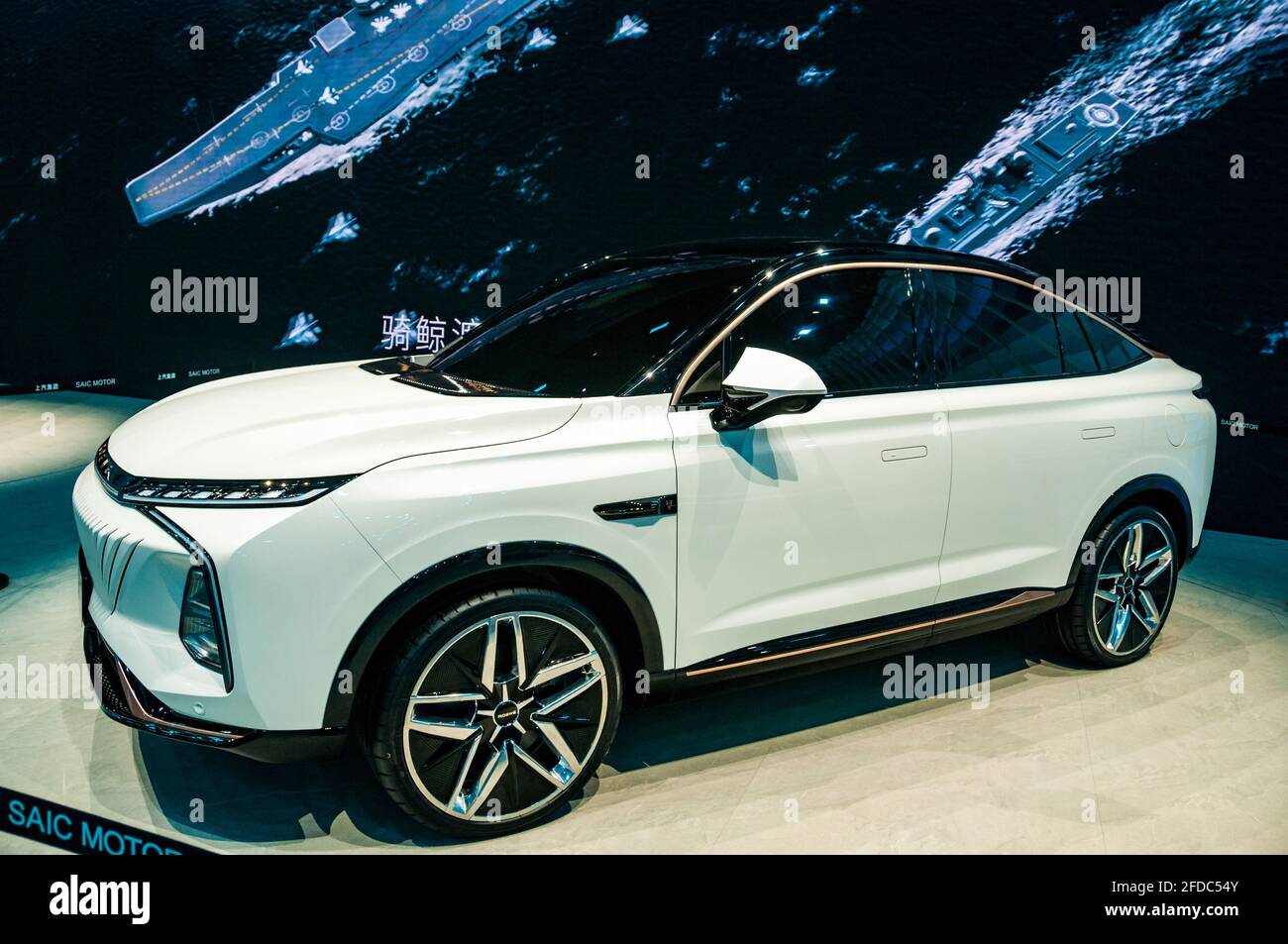 Il concetto di "Roewe Whale" in mostra al 2021 Shanghai Auto Show, Cina. Foto Stock