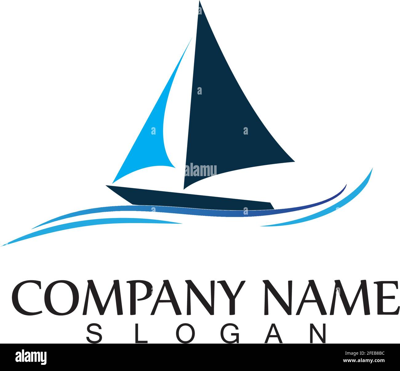 ocean cruise lineare nave silhouette semplice lineare logo-vettore Illustrazione Vettoriale