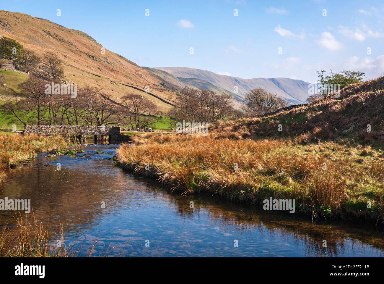 Una calda primavera 3 foto HDR di Martindale comune nel Lake District National Park, Cumbria, Inghilterra. 18 aprile 2009 Foto Stock