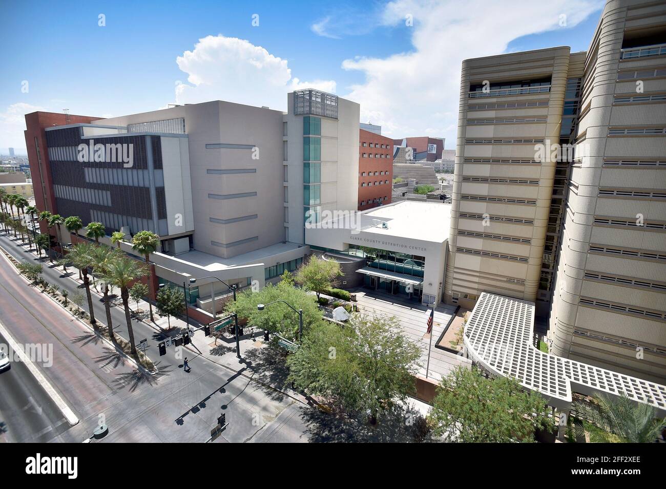 Las Vegas, Nevada, Stati Uniti. 2 agosto 2016. Il Clark County Detention Center è stato visitato il 2 agosto 2016 a Las Vegas, Nevada. Credit: David Becker/ZUMA Wire/Alamy Live News Foto Stock