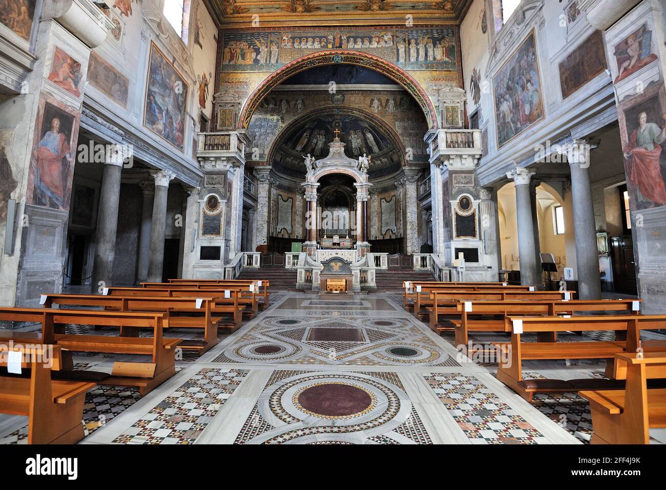 Italia, Roma, Basilica di santa prassede Foto Stock