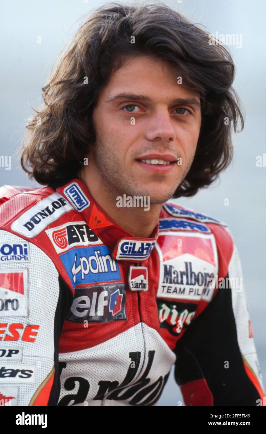 Loris Capirossi (IT) Honda 250, GP di Spagna 1994, circuito di Jerez Foto Stock