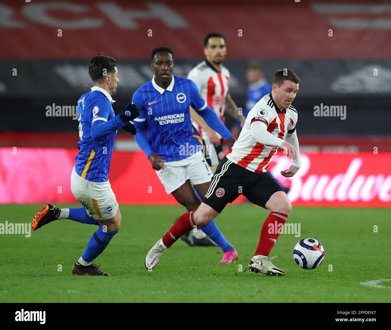 Sheffield, Inghilterra, 24 aprile 2021. John Fleck di Sheffield Utd durante la partita della Premier League a Bramall Lane, Sheffield. L'immagine di credito dovrebbe essere: Simon Bellis / Sportimage Foto Stock