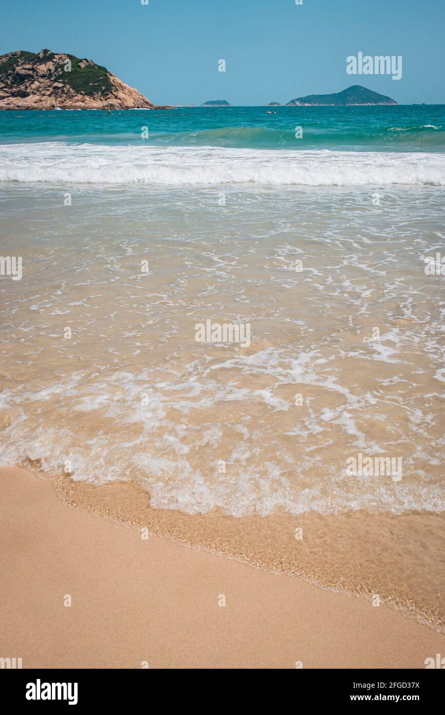 Una splendida vista sul mare, Playa Maruata, Michoacan, Messico Foto Stock
