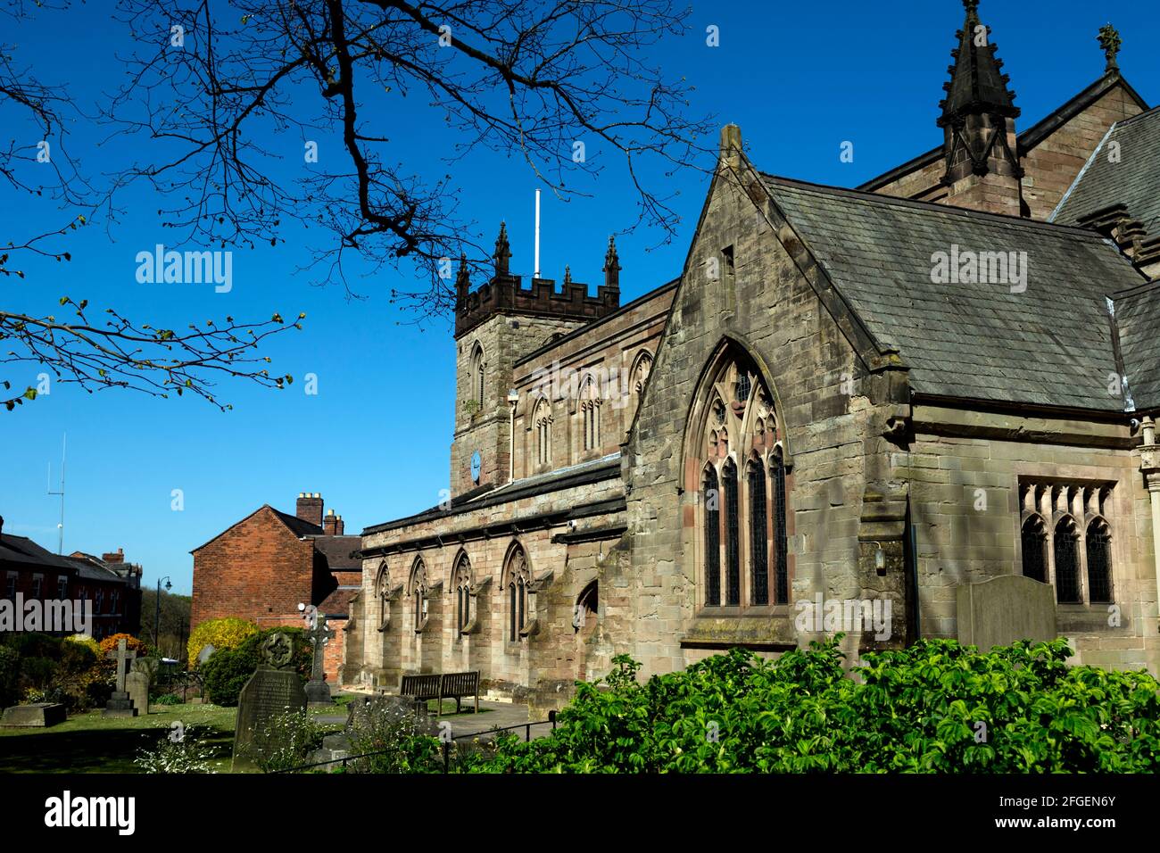 Chiesa di Santa Maria`s, Moseley, Birmingham, Inghilterra, Regno Unito Foto Stock