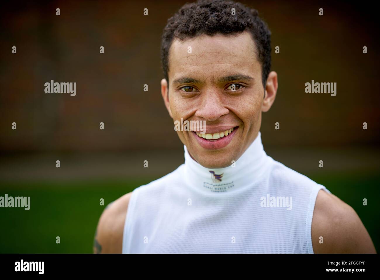 Jockey Sean Levey, il primo fantino nero a vincere una gara classica britannica Foto Stock