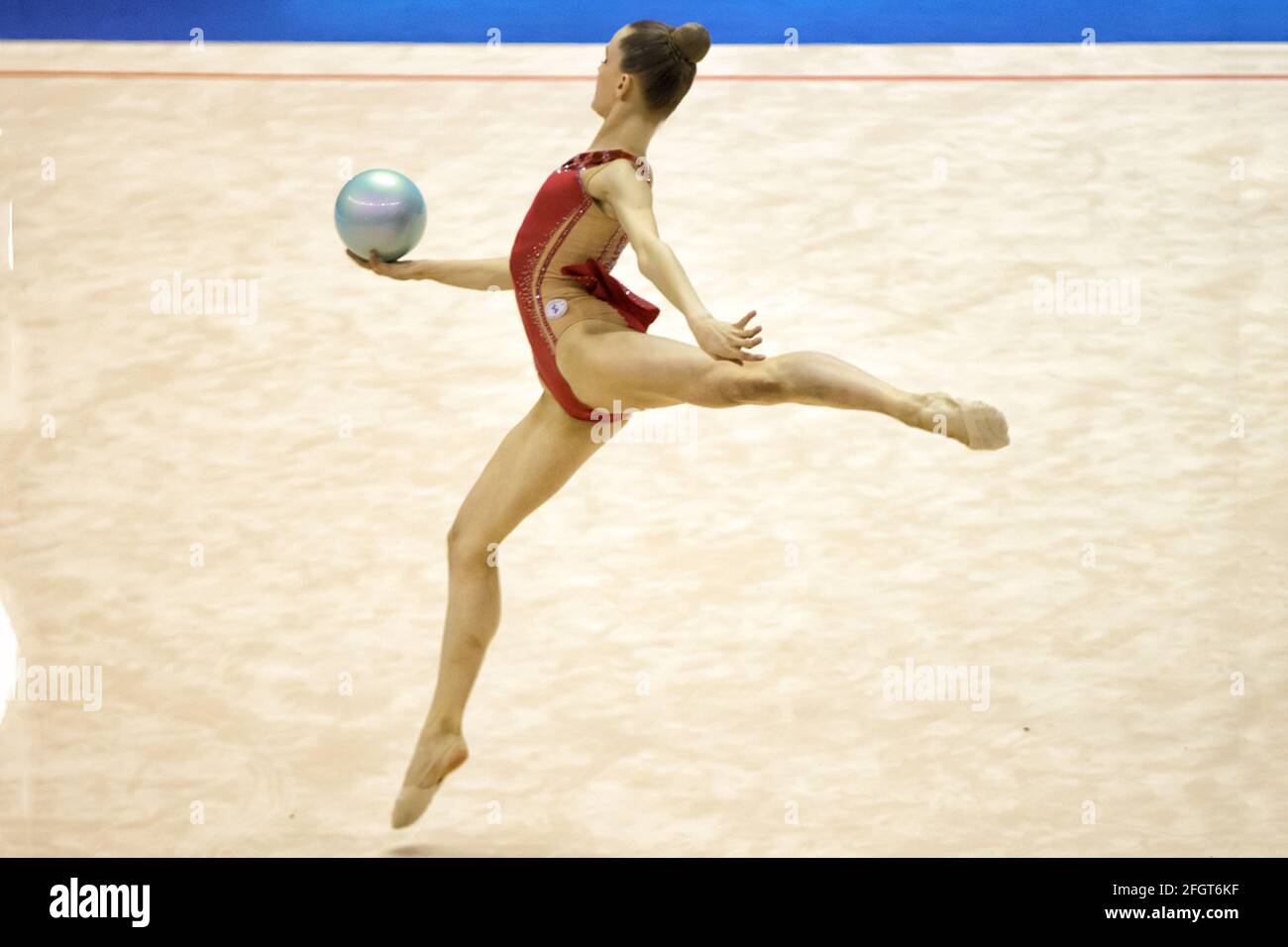 Torino, Italia. 24 Apr 2021. Taglietti Alice (Auxilium Genova) A2 durante la Ginnastica Rythmica Italiana 2021 Final Six, Ginnastica a Torino, Italia, Aprile 24 2021 Credit: Independent Photo Agency/Alamy Live News Foto Stock