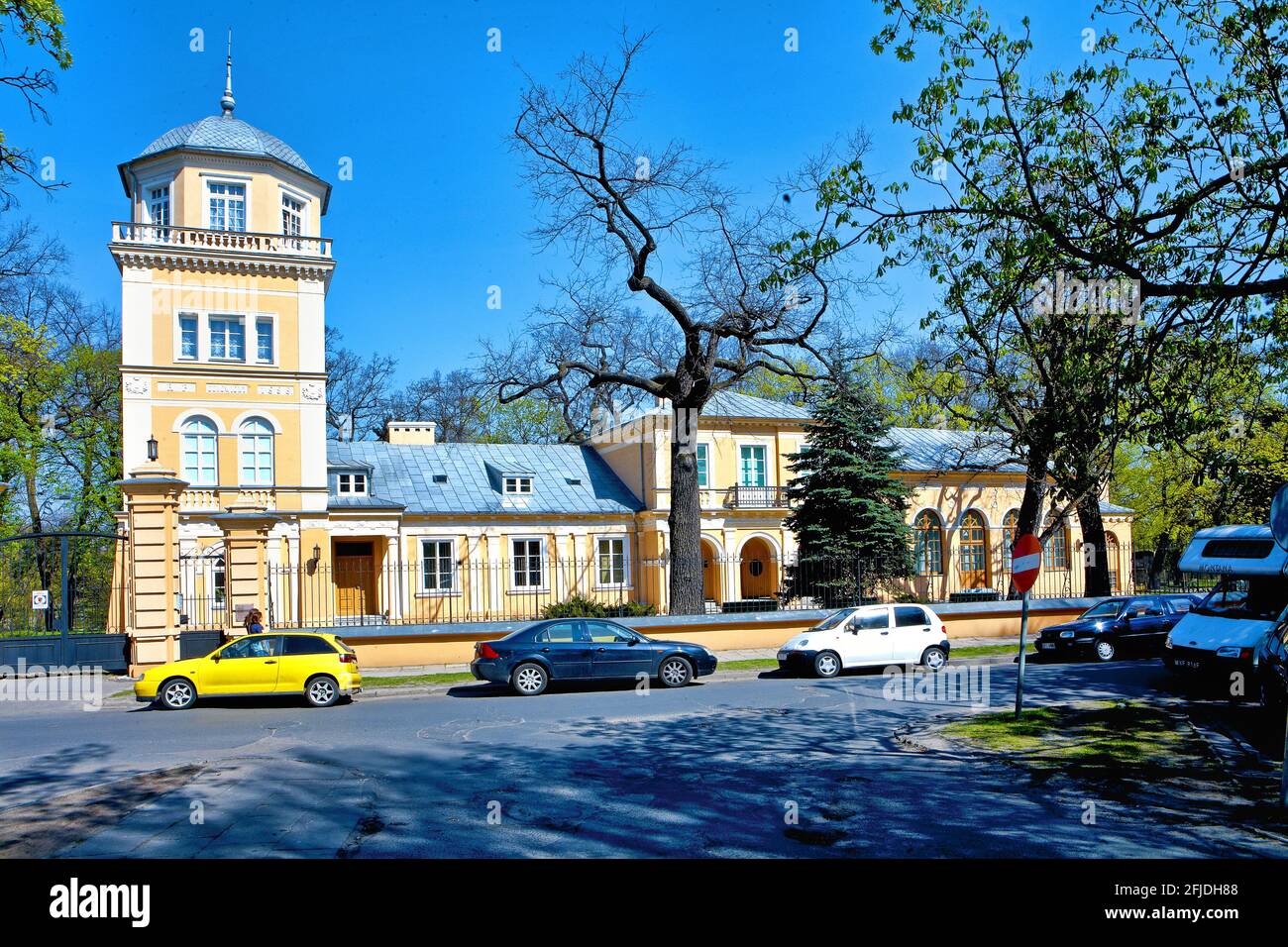 Polonia, Tomaszow Mazowiecki, Palazzo Ostrowski, Masovia voivodato. Foto Stock