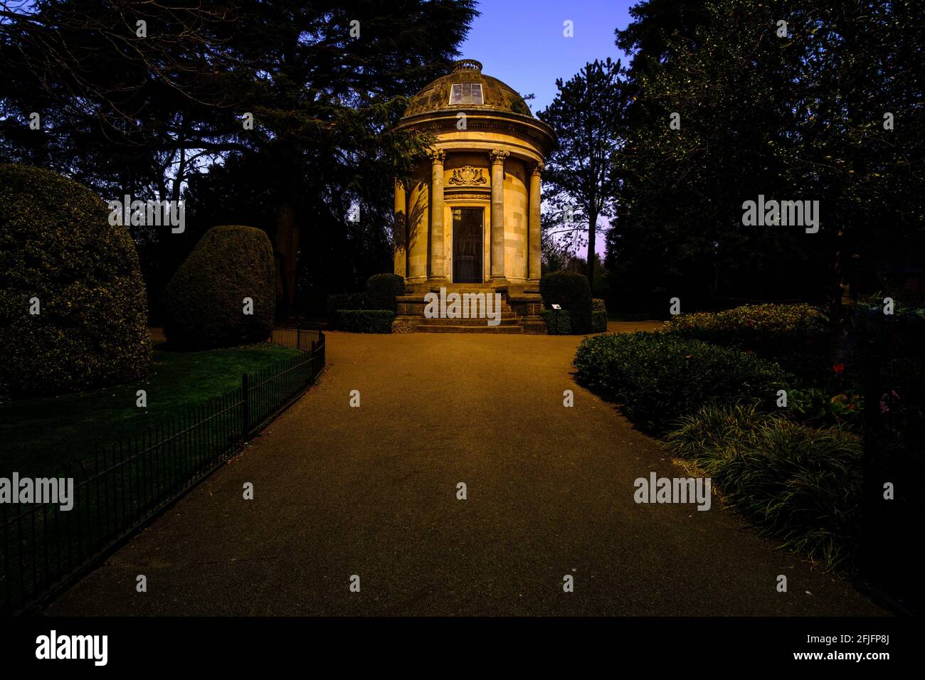 Jephson Memorial, Jephson Gardens, Leamington Spa Foto Stock