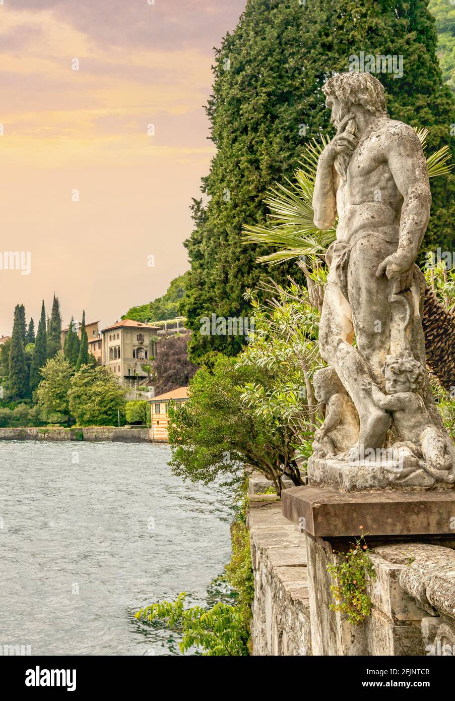 Giardino Botanico Di Villa Monastero, Varenna, Lombardia, Italia Foto Stock