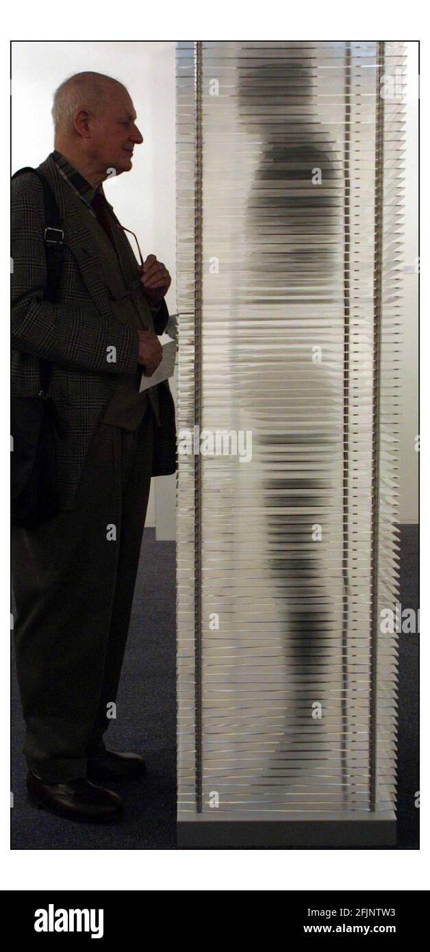 ART 2002 all'Islington Design Center...vi conosco dentro e fuori (donna) di Marlene Oliver. pic David Sandison 15/1/02 Foto Stock