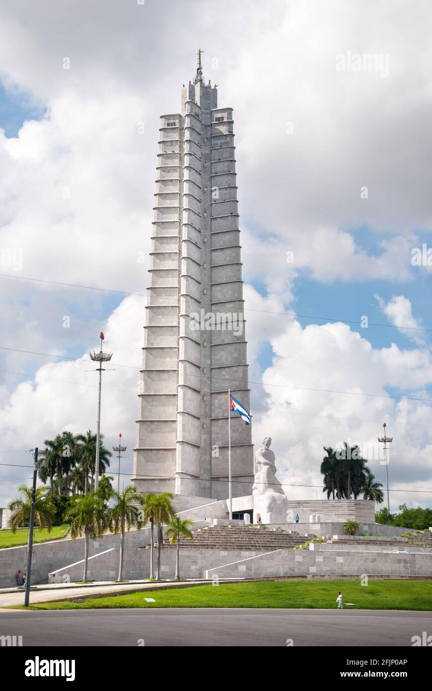 Il José Martí Memorial e il belvedere adiacente a Piazza della Rivoluzione a l Avana Cuba Foto Stock