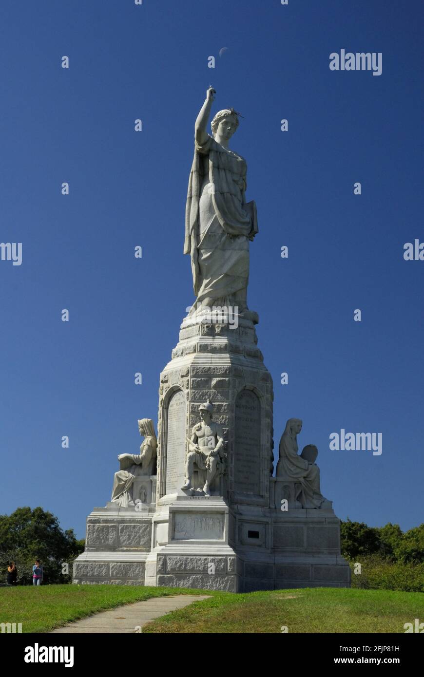 Monumento ai Padri Pellegrini, Plymouth, Massachusetts, USA Foto Stock