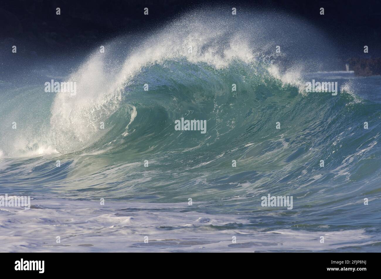 Onda, Waimea Bay Oahu, Hawaii, STATI UNITI D'AMERICA Foto Stock